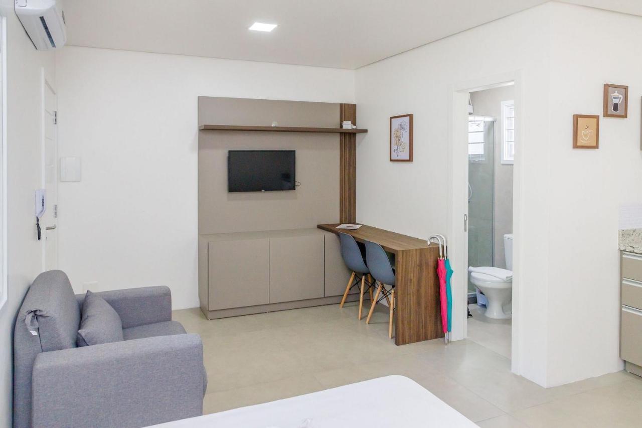 Locar-In Gramado Flat Centro A 600 M Da Rua Coberta Apartment ภายนอก รูปภาพ