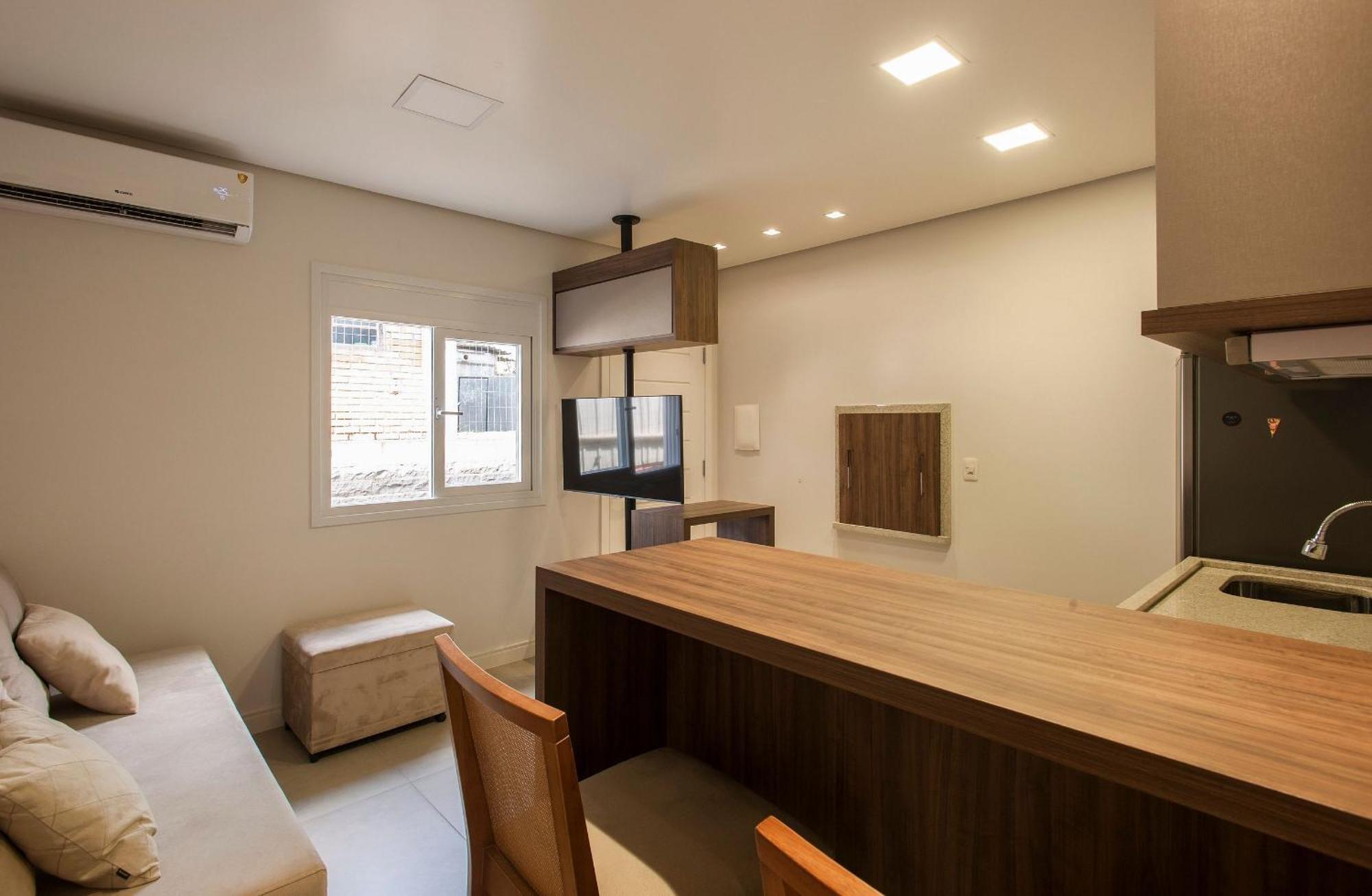 Locar-In Gramado Flat Centro A 600 M Da Rua Coberta Apartment ภายนอก รูปภาพ